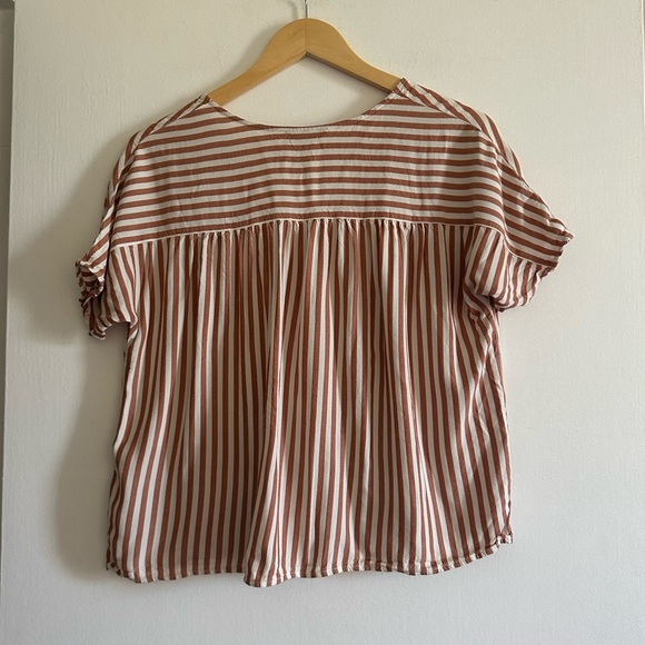 Madewell Rhyme Button-Front Top in Stripe Play Blouse size XXS EUC - Picture 6 of 11